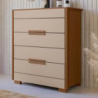 Comoda 4 Gavetas Dhara 86 Cm Moval Carvalho Fendi - 2