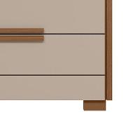 Comoda 4 Gavetas Dhara 86 Cm Moval Carvalho Fendi - 6