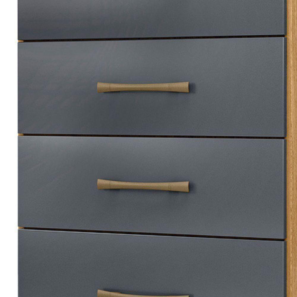 Comoda 4 Gavetas 61 Cm MS913 Moval Freijo Cinza - 4