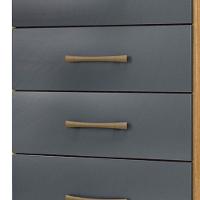 Comoda 4 Gavetas 61 Cm MS913 Moval Freijo Cinza