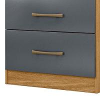 Comoda 4 Gavetas 61 Cm MS913 Moval Freijo Cinza - 5