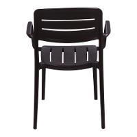 Cadeira Tramontina Amélia Em Polipropileno Marrom Com Braços - 7