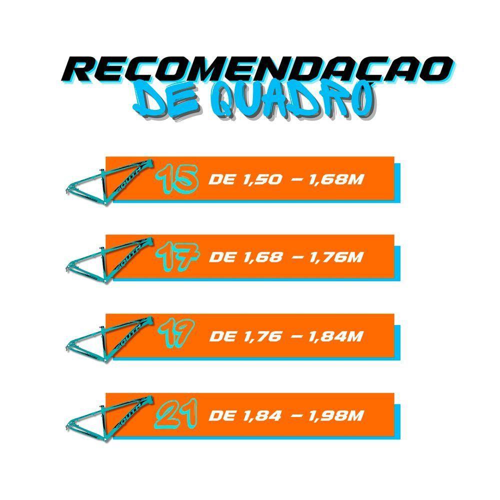 Bicicleta Aro 29 Dropp Z3 H Alumínio Câmbio Shimano 24v Freio A Disco Hidráulico Preto+ Azul 19 - 7