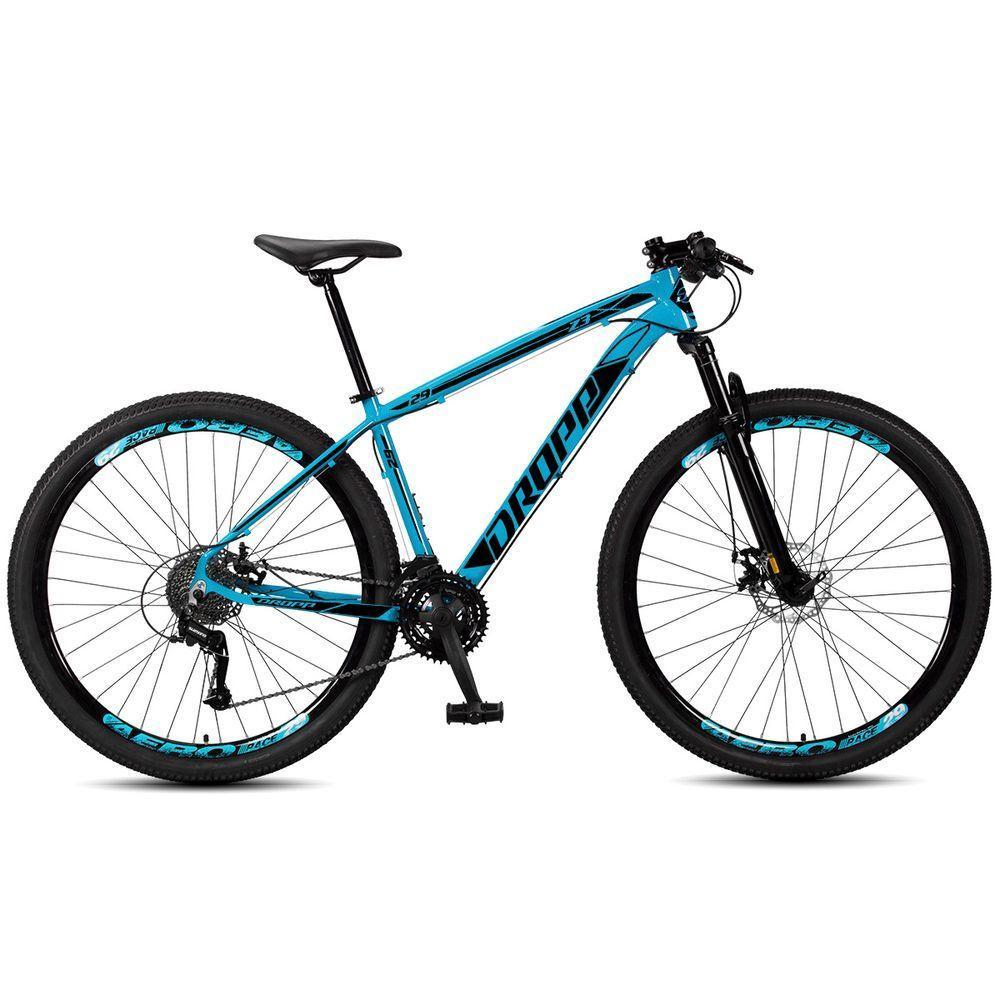 Bicicleta Aro 29 Dropp Z3 H Alumínio Câmbio Shimano 24v Freio A Disco Hidráulico - Azul + Preto 21 - 2