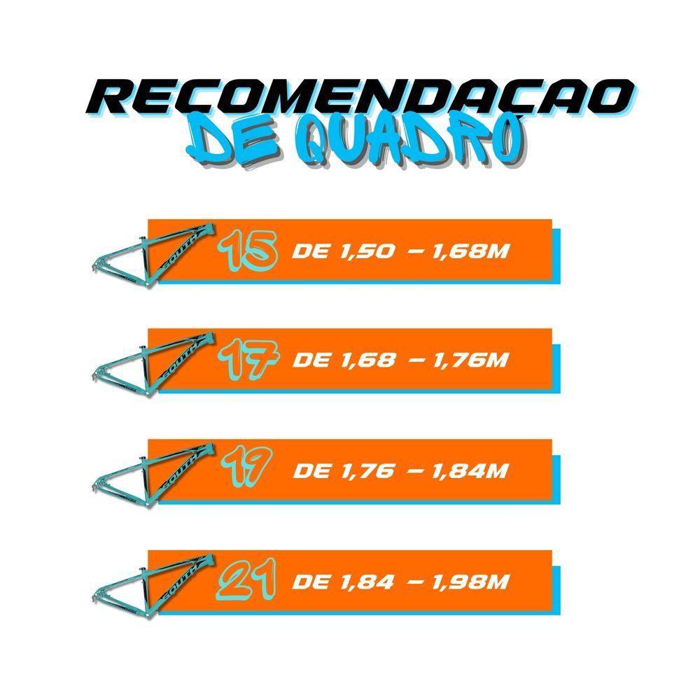 Bicicleta Aro 29 Dropp Sw 24 Vel Câmbio Shimano Quadro Alumínio Mtb Preto + Vermelho 17 - 5