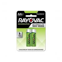 Pilha Recarregavel Rayovac Aa Com 2 Unidades - 1
