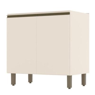 Balcão Para Cozinha 2 Portas Henn 80 Cm Off White