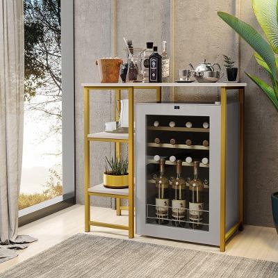 Bancada Gourmet Industrial Klm Store Dourado/off White