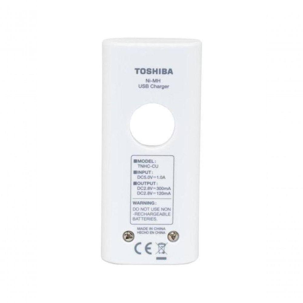 Carregador De Pilha Usb Tnhc-6gme2 Cb (c-2 Pilhas Aa 2000 Mah) Toshiba - 5