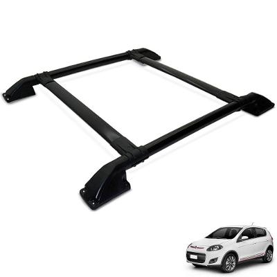 Rack De Teto Bagageiro Palio 2013 A 2017 Tubolar Preto