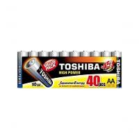 Pilha Alcalina Aa 1,5v Lr6gcp (c-40 Pilhas) Toshiba - 1
