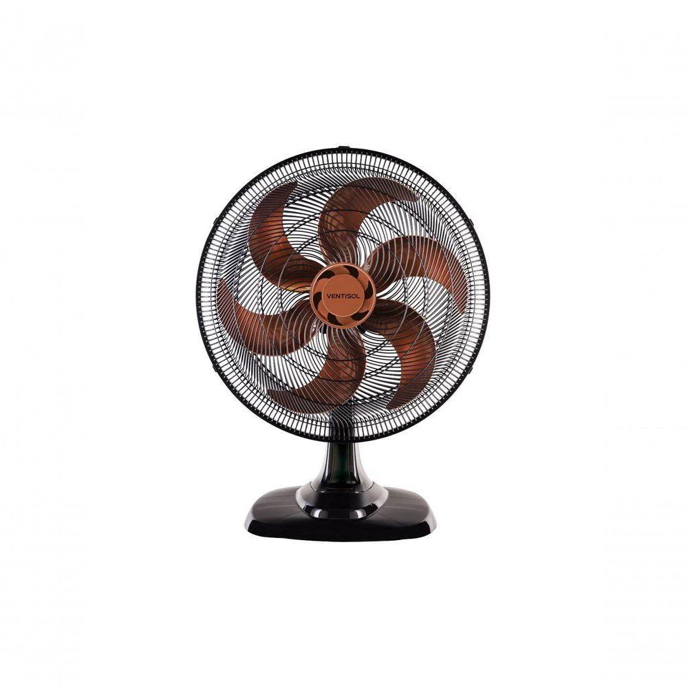 Ventilador Osc Mesa Turbo 50cm 6 Pás 220V Preto Bronze - 1