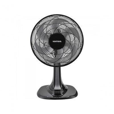 Ventilador de Mesa Ventisol 30cm 6 Pás 3 Velocidades Preto Cinza 220V