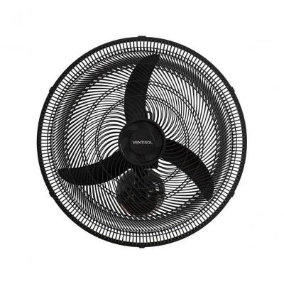 Ventilador de Parede Ventisol 130W 45cm Preto New 220V para Oficinas Lojas e Academias