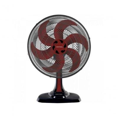 Ventilador de Mesa Ventisol 135W Hélice 44cm 6 Pás 3 Velocidades Vermelho 110V