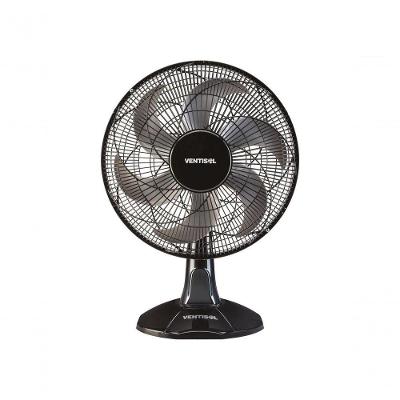 Ventilador de Mesa Ventisol Oscilante 40cm 6 Pás 6 Velocidades Preto Cinza 220V