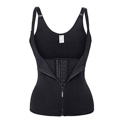 Cinta Modeladora Dupla Compressão Redutor Ziper Cor:preto Tamanho:xxxl