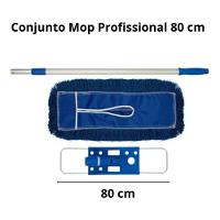 Conjunto Mop Pó Profi 80cm Eletrostático Com Cabo Esfregão - 2