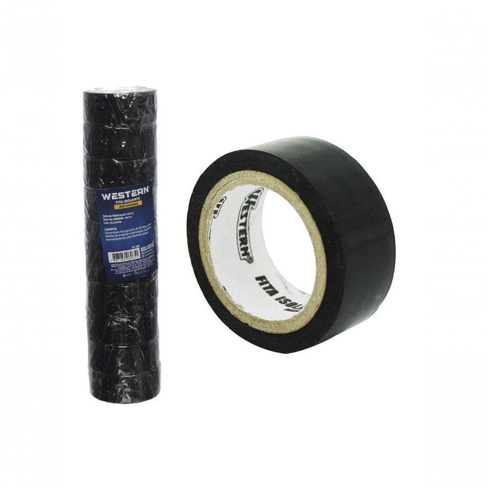 Fita Isolante Western Anti-chamas 5m X 19mm Com 10 Unidades - 2
