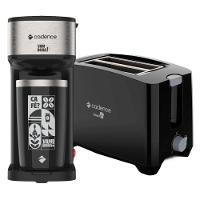 Kit Black Cadence - Cafeteira Vambora E Torradeira Croc 220V - 1