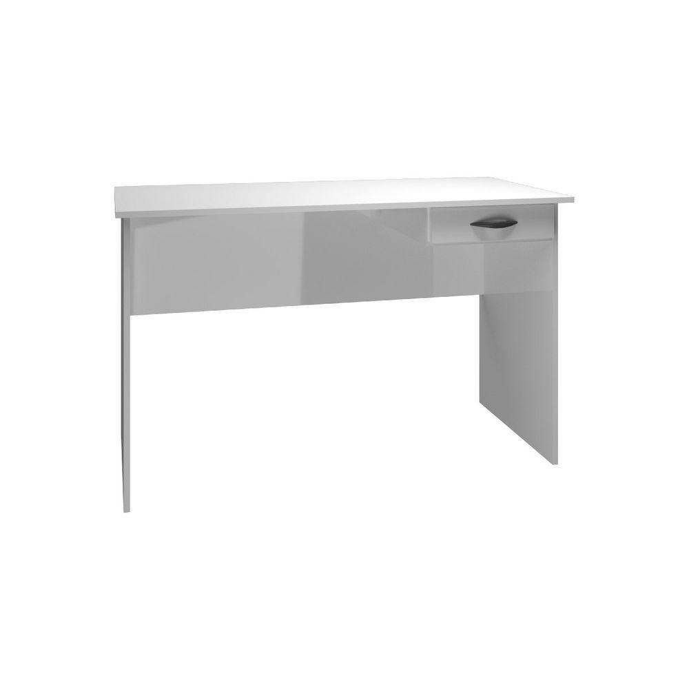Mesa Para Escritório Home Office Estudo Ou Trabalho 120 Cm Modelo Olivia Branco Mobília Decor - 4