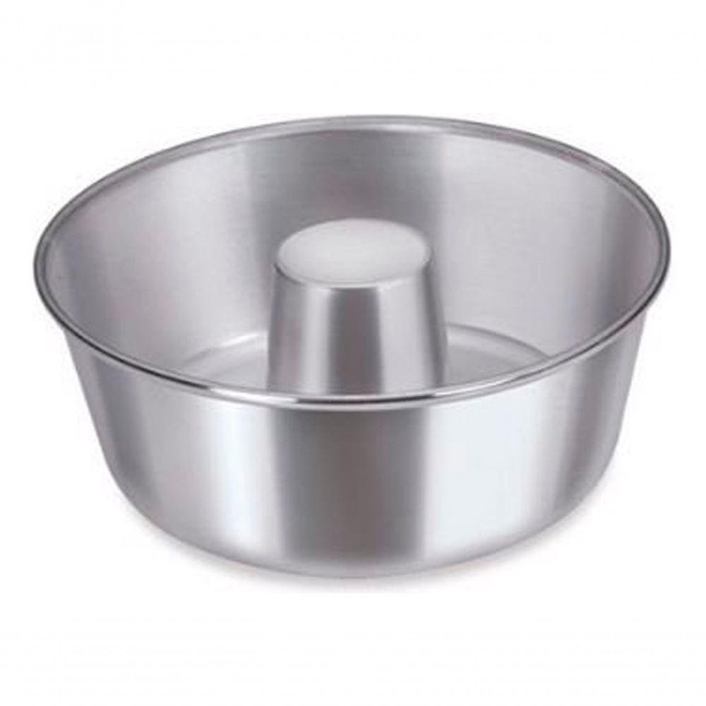 Forma De Alumínio Para Bolo Pudim 22 Cm Furo Redonda Eirilar - 3
