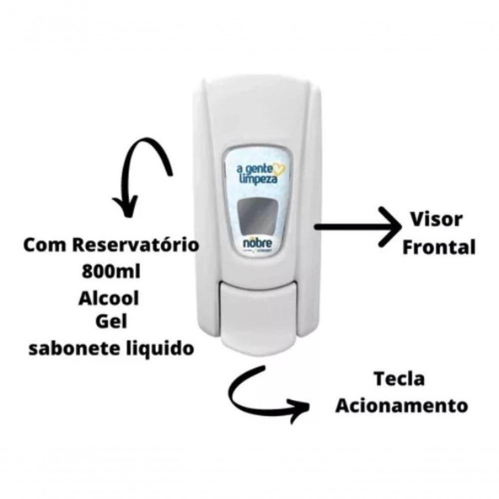 03 Und Dispenser Sabonete Líquido Alcool Gel Com Reservatório - 6