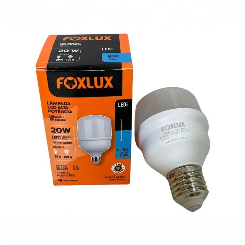 Lampada Led Bulbo 20w 6500 K Foxlux Bivolt Kit 03 Und - 4