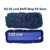 2 Und Refil Mop Pó Cabeleira Piso Seco Profi 120cm Starclean - 3