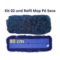 2 Und Refil Mop Pó Cabeleira Piso Seco Profi 80cm Starclean - 3