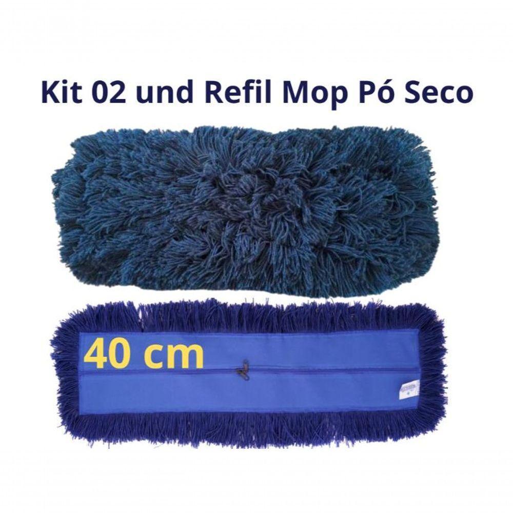2 Und Refil Mop Pó Cabeleira Piso Seco Profi 40cm Starclean - 6