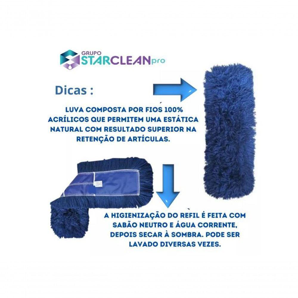 2 Und Refil Mop Pó Cabeleira Piso Seco Profi 40cm Starclean - 10