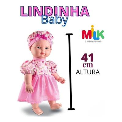 Boneca Grande Lindinha Baby Milk Brinquedos 612