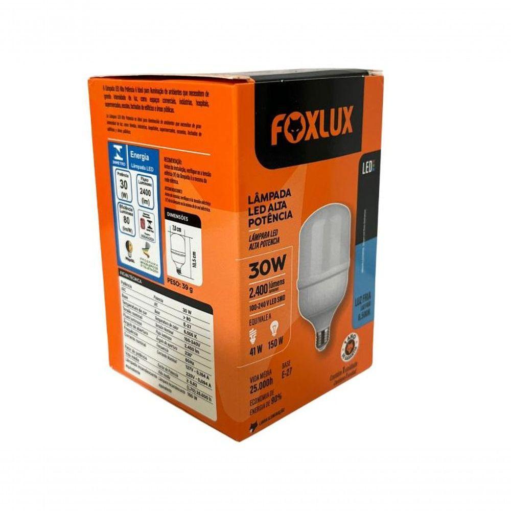 Lampada Led Bulbo 30w 6500 K Foxlux Bivolt Kit 02 Und - 7
