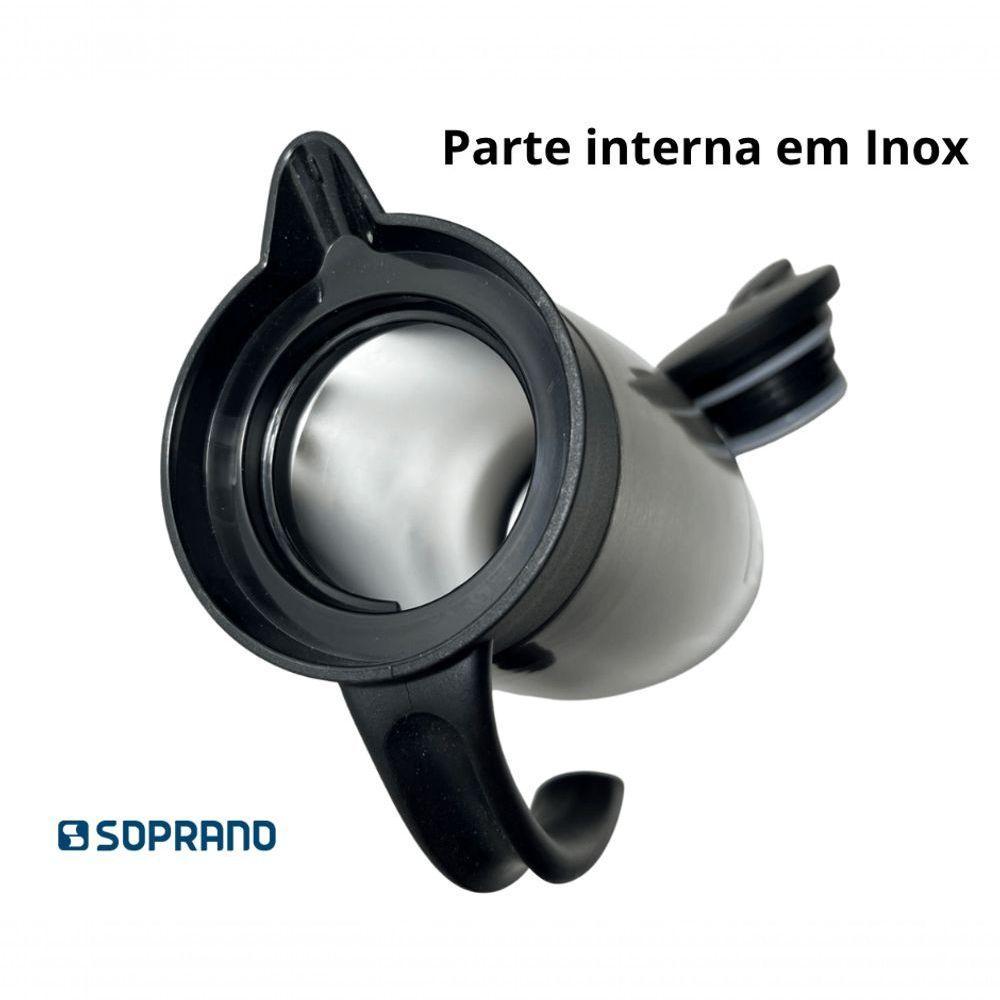 Bule Térmico Soprano 1,5 Lt Aço Inox Com Gatilho Prateado - 3