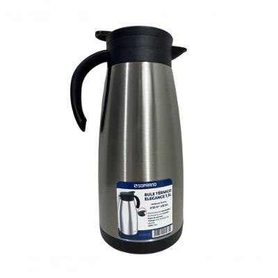 Bule Térmico Soprano 1,5 Lt Aço Inox Com Gatilho Prateado