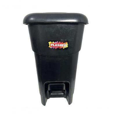 Coletor Cesto Lixeira De Pedal 40 Lt Plasnew Preto