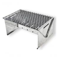Churrasqueira Portátil Dobrável Inox Carvão Camping 1259a - 3