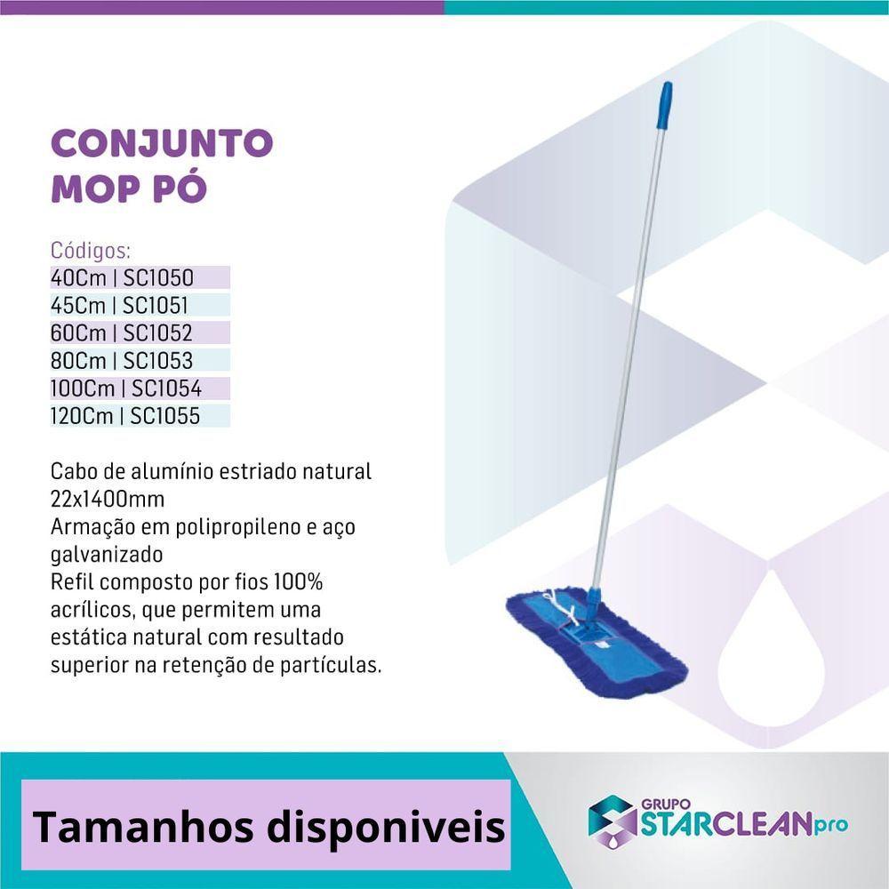 Conjunto Mop Pó Profi 100cm Eletrostático Com Cabo Starclean - 2