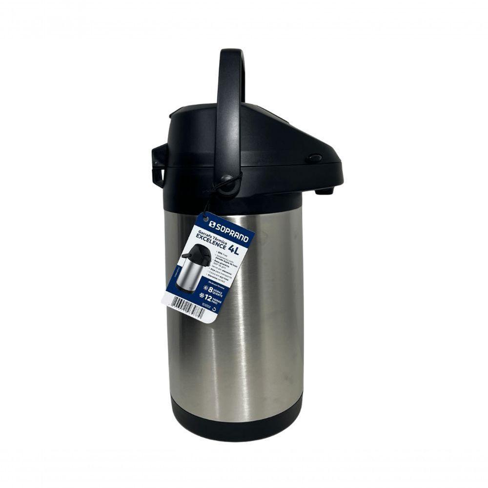 Garrafa Termica Pressão Inox Soprano Excelence 4 Lt - 7