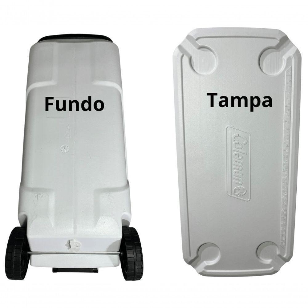 Caixa Cooler Termico Marine Branca 100qt 94l Com Rodas Coleman - 2