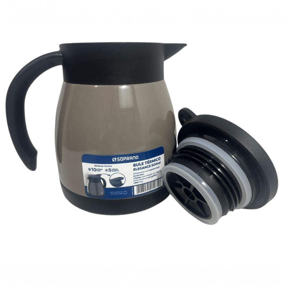 Bule Inox Elegance Garrafa Térmica Para Chá Café água 500ml Fendi - 7