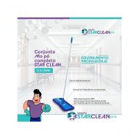 Conjunto Mop Pó Profi 120cm Eletrostático Com Cabo Starclean