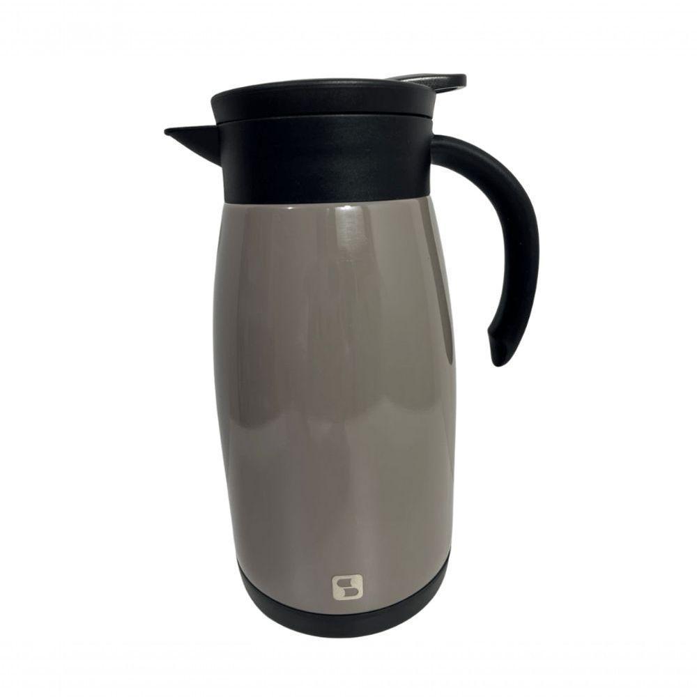 Bule Térmico Soprano 1 Litro Aço Inox Com Gatilho Fendi - 2