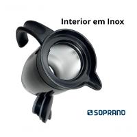 Bule Térmico Soprano 1,5 Lt Aço Inox Com Gatilho Preto