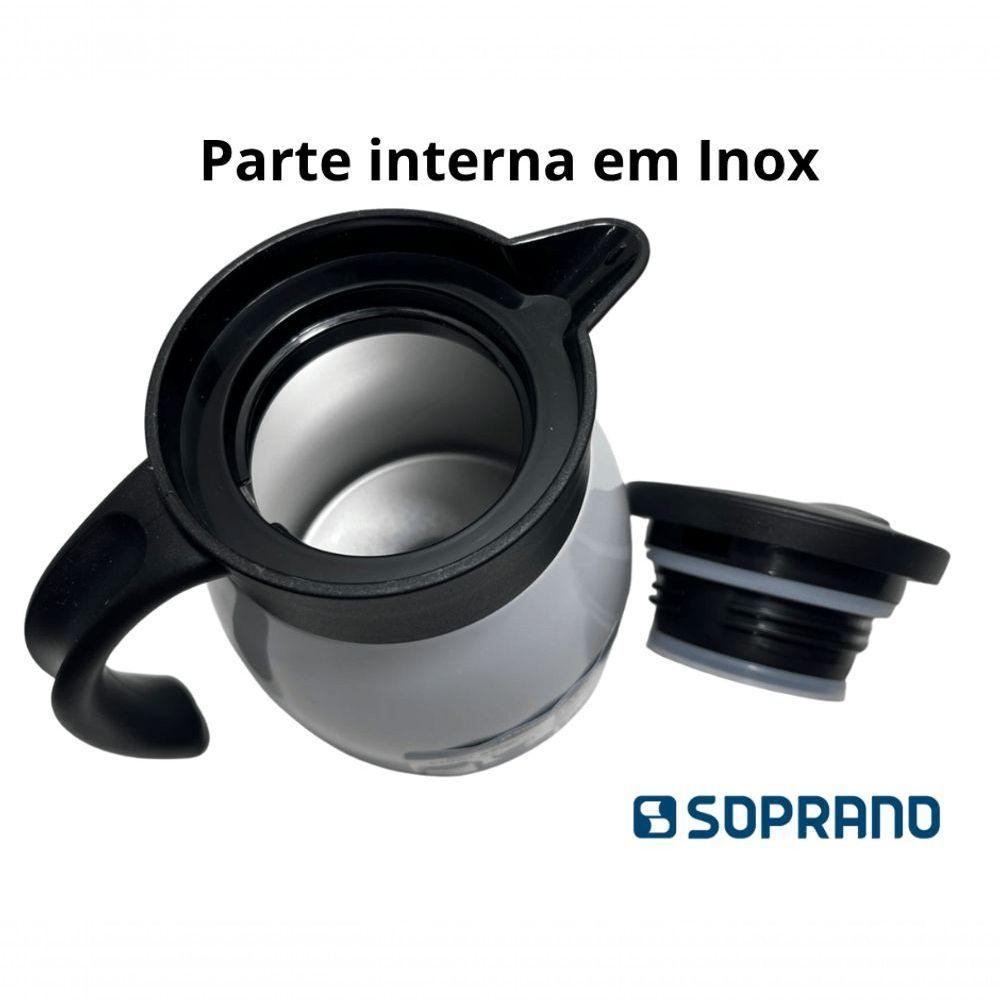 Bule Inox Elegance Garrafa Térmica Para Chá Café água 500ml Branco - 4