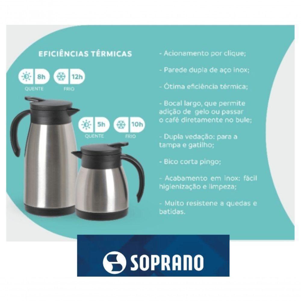 Bule Inox Elegance Garrafa Térmica Para Chá Café água 500ml Branco - 9