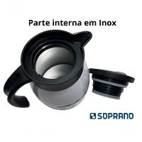 Bule Inox Elegance Garrafa Térmica Para Chá Café água 500ml Branco