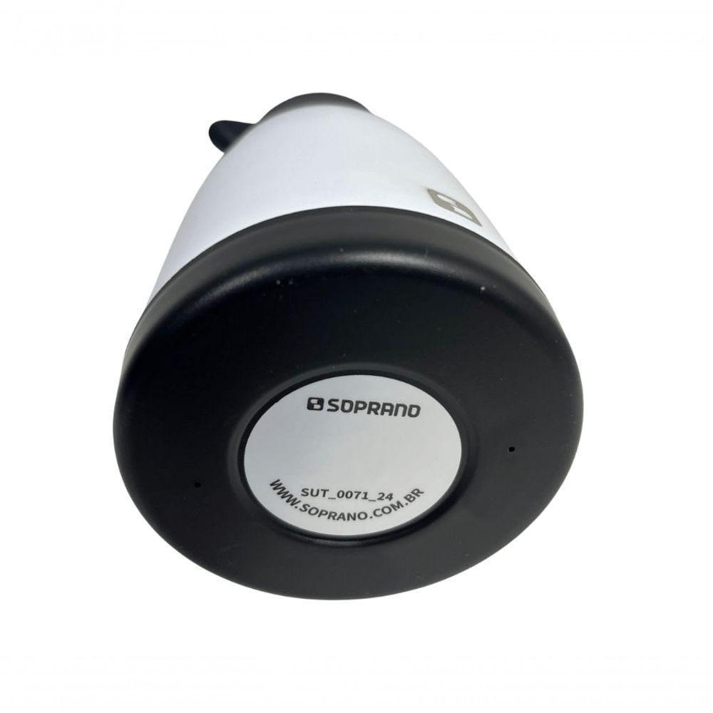 Bule Térmico Soprano 1 Litro Aço Inox Com Gatilho Branco - 4