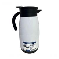 Bule Térmico Soprano 1 Litro Aço Inox Com Gatilho Branco - 1